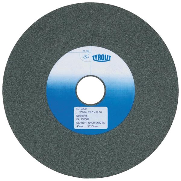 Tyrolit Lige Keramisk Siliciumcarbid Slibeskive Vind 175x25x32 Mm