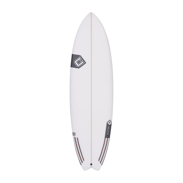 Clayton Surfbräda Makoi Fish 04 6´0´´ Vit 182.9 cm