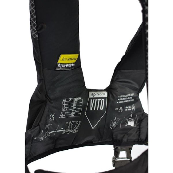 Spinlock Redningsvest Vito 275n Sort