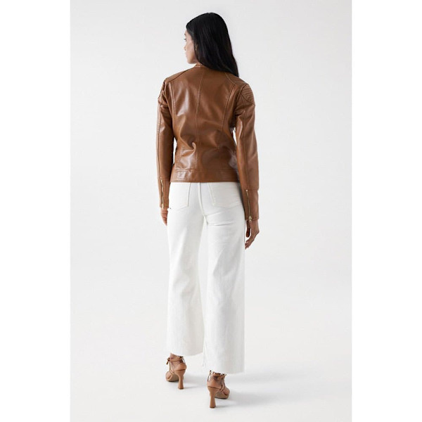 Salsa Jeans 21008961 Læderjakke Brun XS Kvinde