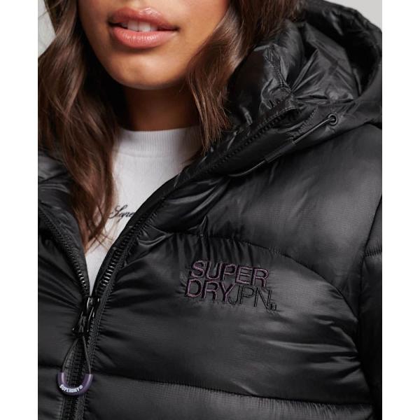 Superdry Puffer Jakke Sports Sort XS Kvinde