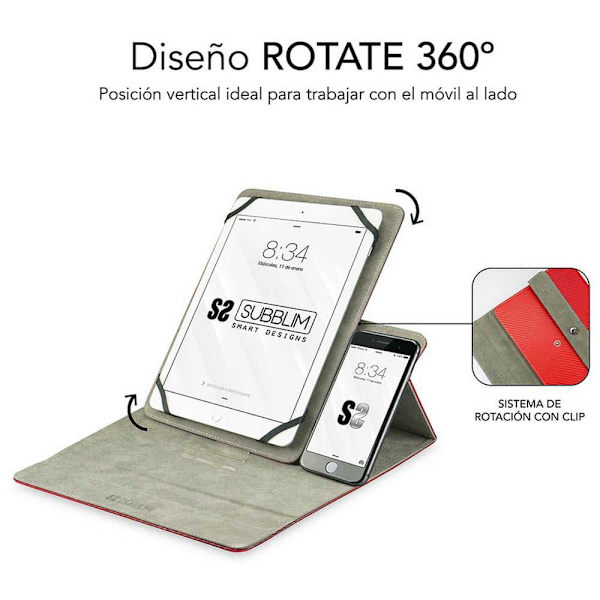 Subblim Rotate 360 Executive 10.1´´ Punainen