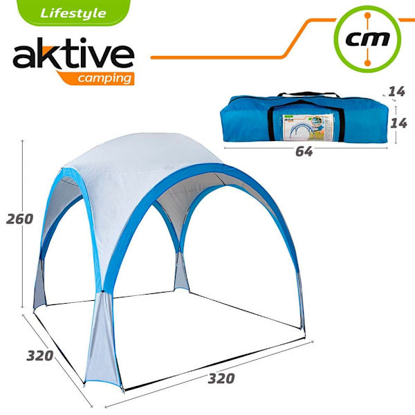 Aktive Vandtæt Telt Camping Blå