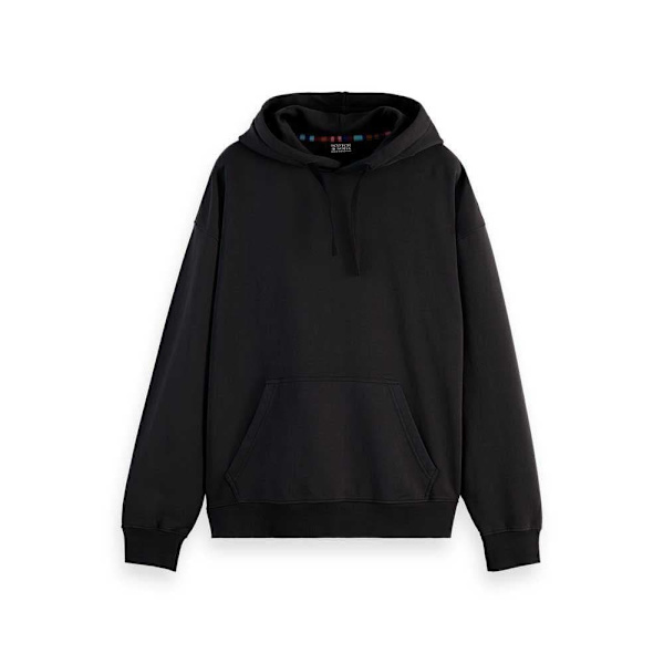 Scotch & Soda Loose Fit Back Artwork Hættetrøje Grå L Mand