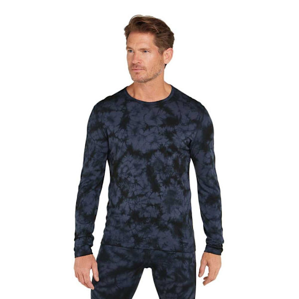 Icebreaker Merino 200 Oasis Cloud Dye Langærmet Baselayer Sort,Grå XL Mand