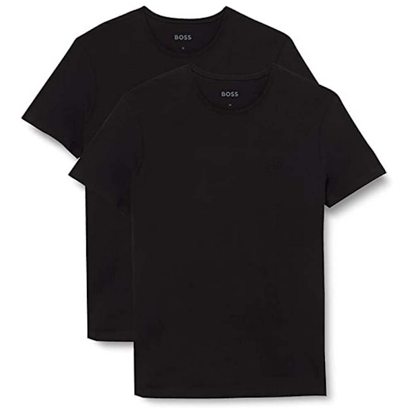 Boss Lyhythihainen Crew Neck-pohjakerros Comfort 2 Yksiköitä Musta L Mies