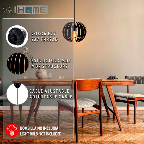 Wellhome Riippuva Lamppu Wh1119 Kultainen