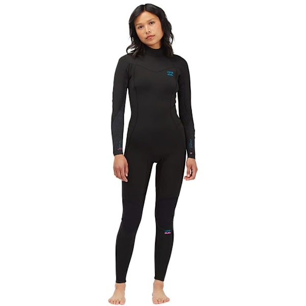 Billabong Langærmet Rygdragt Med Lynlås Synergy 4/3mm Sort 6