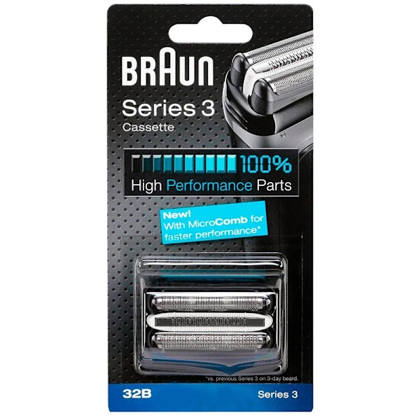 Braun Kombipakke Barberhoved 32b Sort,Søvfarvet