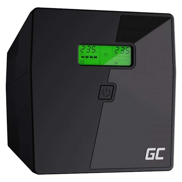 Green Cell Udgang Ups Ups03 Line-interactive 1000 Va 600w 4 Sort EU Plug Sort
