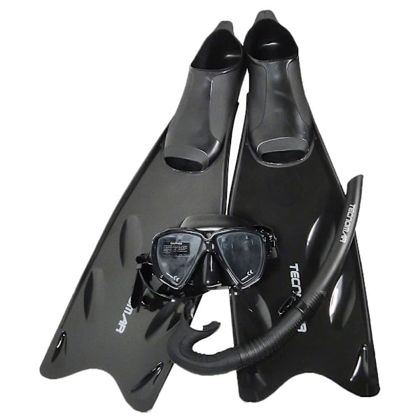 Tecnomar Snorkelsæt Smart Sort EU 45-46