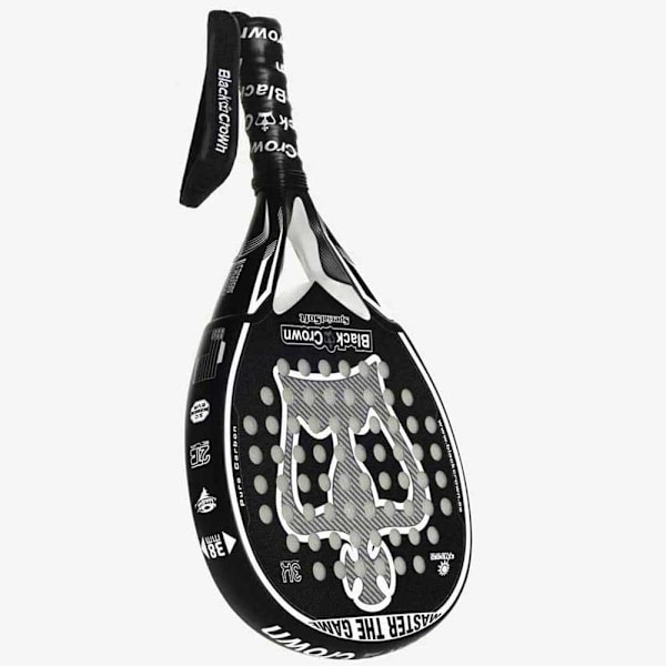 Black Crown Padel-maila Special Soft Hopeinen