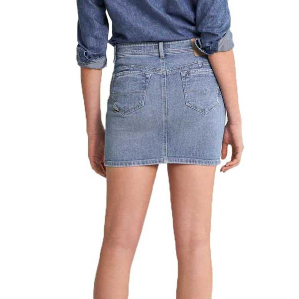 Salsa Jeans Nederdel Push Up Shape Up Denim Mini Blå 27 Kvinde