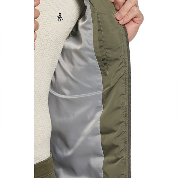 Original Penguin Lightweight Polyfill Väst Grönt XL Man