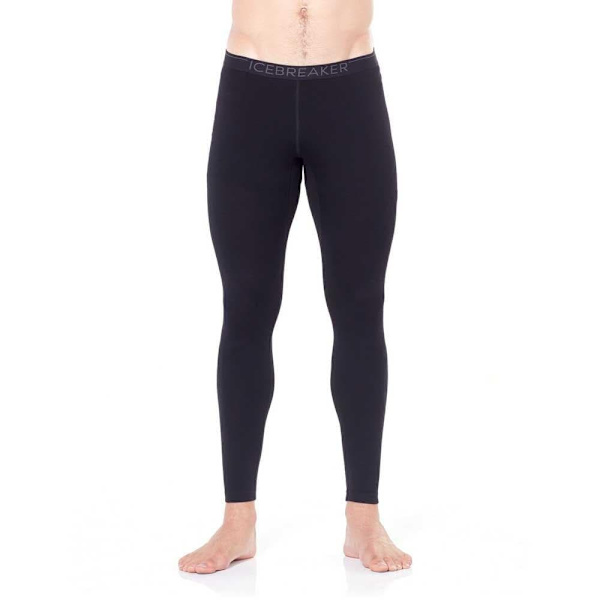 Icebreaker Leggings 260 Tech Merino Sort S Mand