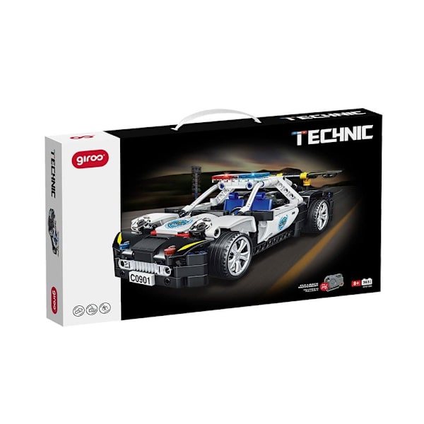 Giros Polisbilskonstruktionsspel Technic Swat Silver