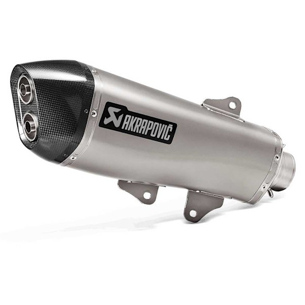 Akrapovic Lyddæmper Slip On Line Stainless Steel/carbon Fiber Muffler X-max 400 18 Ref:s-y4so18-hraass Sort,Søvfarvet