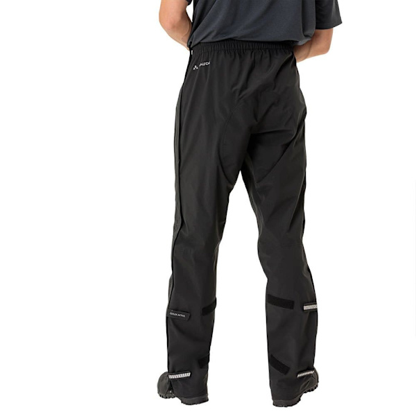 Vaude Bike Yaras Rain Zip Bukser Sort 2XL Mand