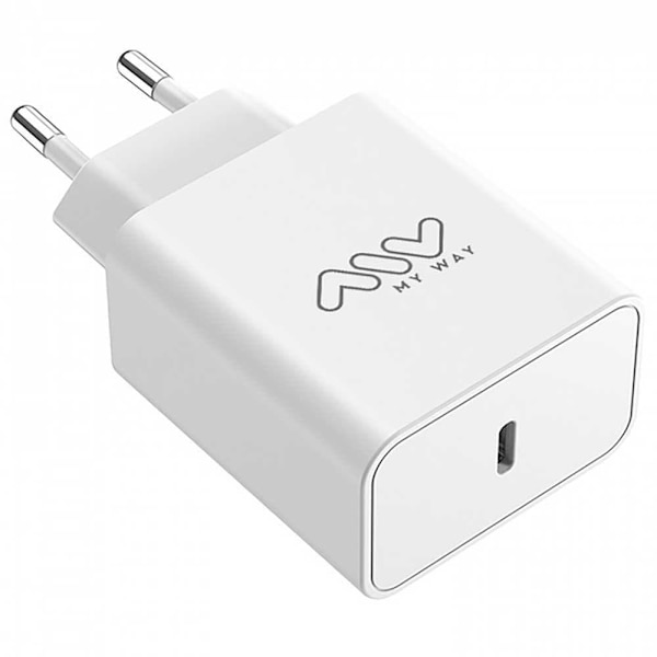 Myway Usb-c Vægoplader Pd 45w Transparent