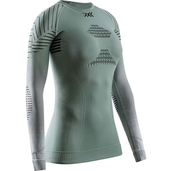 X-bionic Invent Fx Langærmet Baselayer Grøn S Kvinde