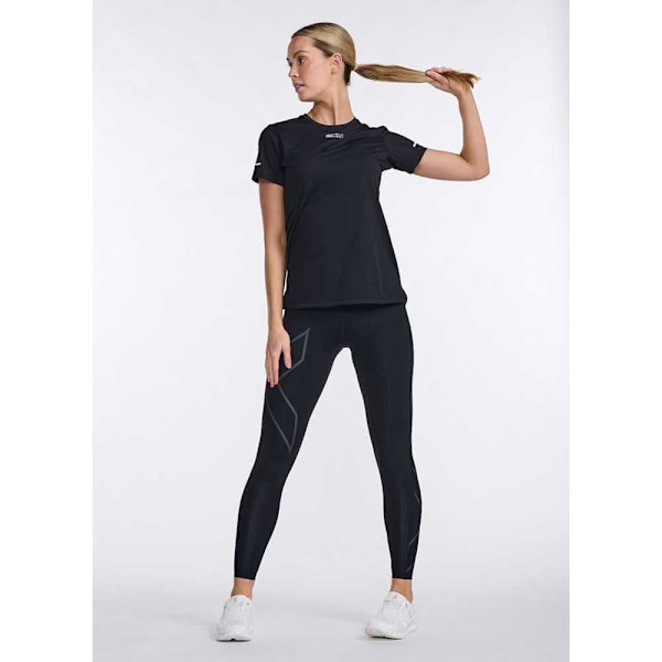 2xu Lyhythihainen T-paita Light Speed Musta L Nainen