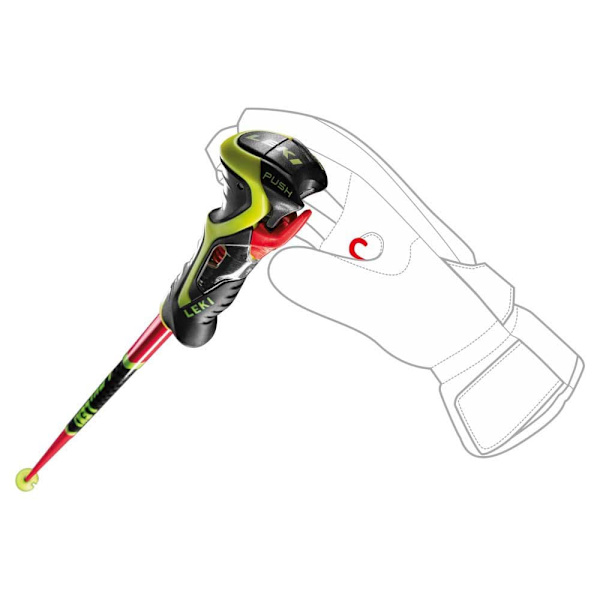 Leki Alpino Polakker Wcr Sl 3d Flerfarvet 140 cm