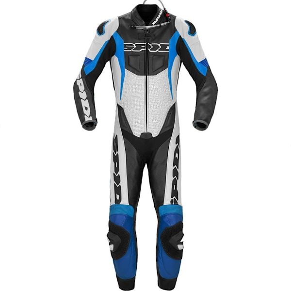 Spidi Sport Warrior Pro Perforerad Läderdräkt Vit,Blå,Svart 54 Man