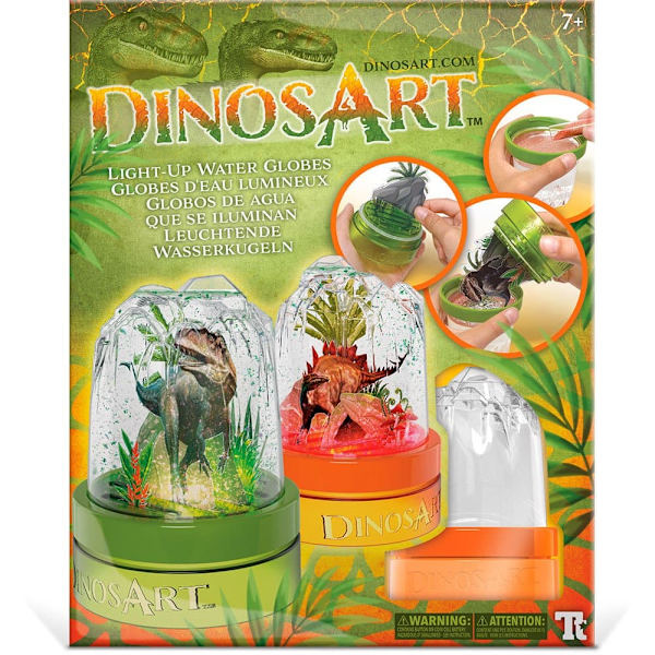 Dinosart Lys Op Vandkugler Transparent