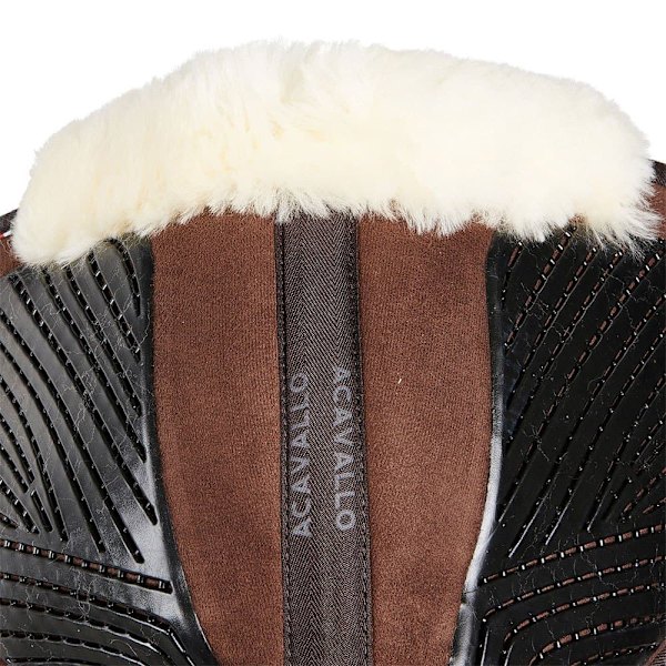 Acavallo Mf-s Jccs-s Cw-cs Gel Grip Mocka Utskuren Fårskinn Sadelpad