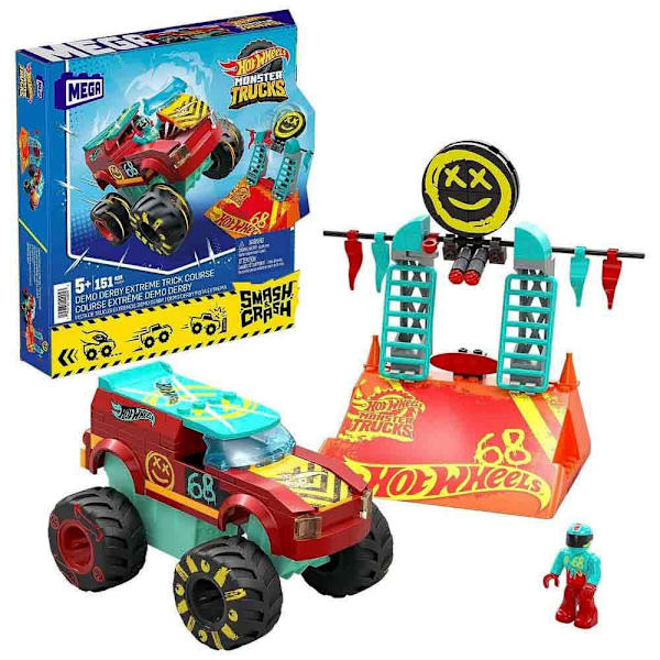 Mega Construx Hot Wheels Monster Trucks Pista Demo Derby Flerfärgad