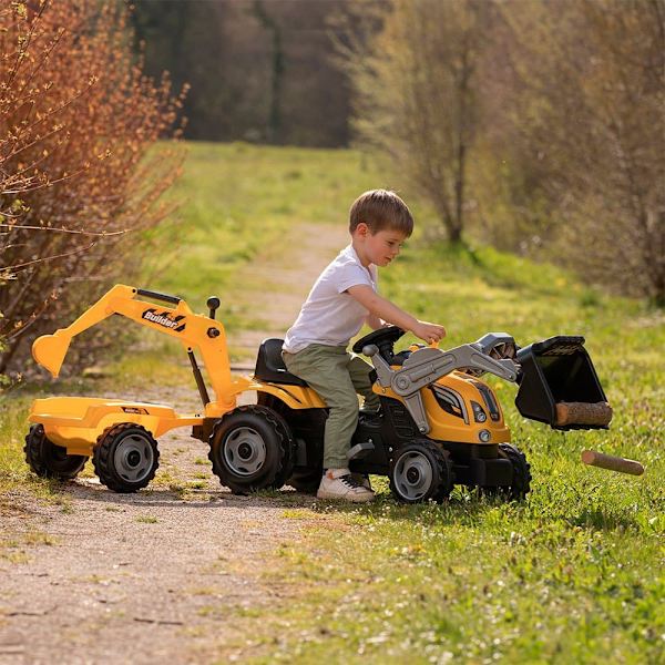 Smoby Traktor Med Teew Builder Max Silver