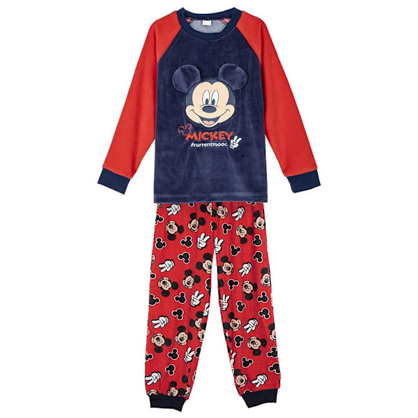 Cerda Group Fleece Applications Mickey Pyjamas Med Långa ärmar Röd 3 Years
