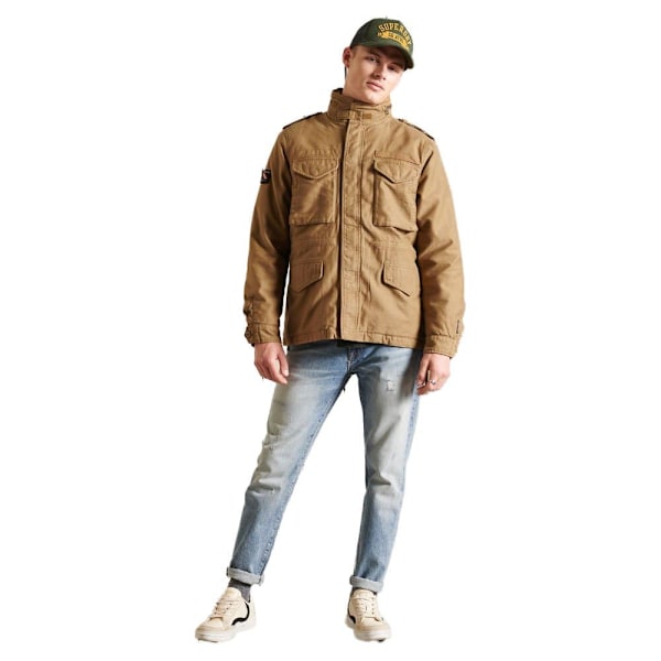 Superdry Jakke M65 Borg Beige S Mand