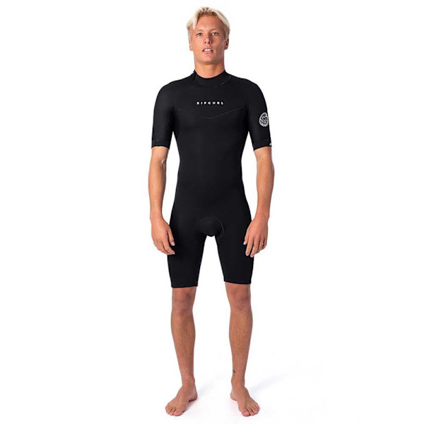 Rip Curl Kortærmet Neoprendragt Med Lynlås Bagpå D Patrol 2 Mm Spring Sort S