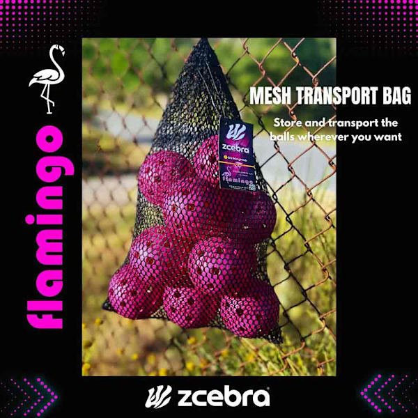 Zcebra Pickleball Flamingo Pickleballbolde 12 Enheder