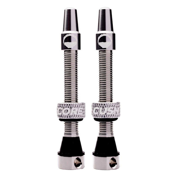 Cushcore Tubeless Venttiilit Presta Hopeinen 55 mm