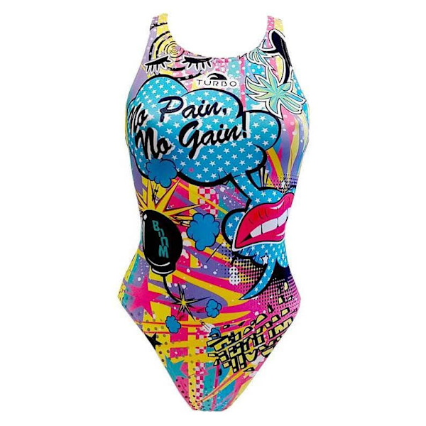 Turbo Badedragt Crazy Comic Flerfarvet 3XL Kvinde