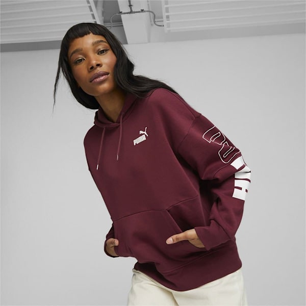 Puma Hættetrøje Power Colorblock Lilla S Kvinde