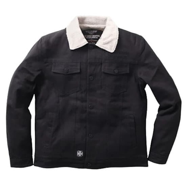 West Coast Choppers Sherpa Lined Canvas Work Jakke  XL Mand
