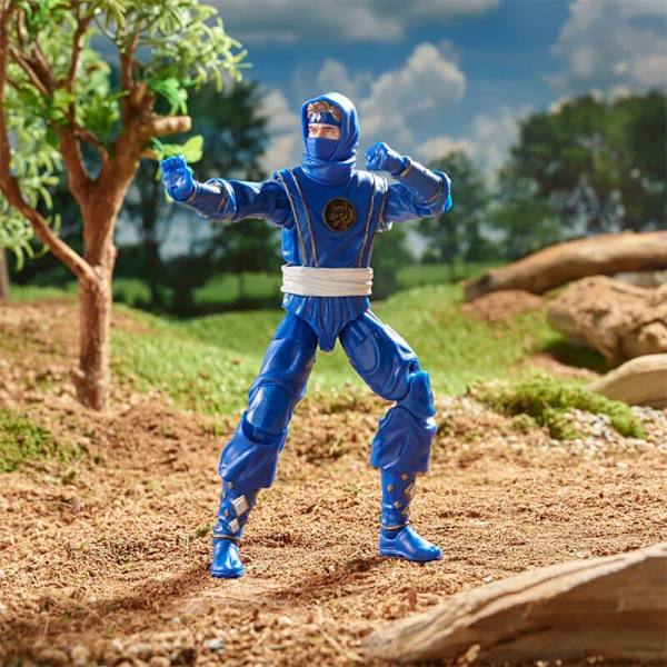 Power Rangers Ninja Blue Ranger-samlingen 15 Cm Flerfärgad
