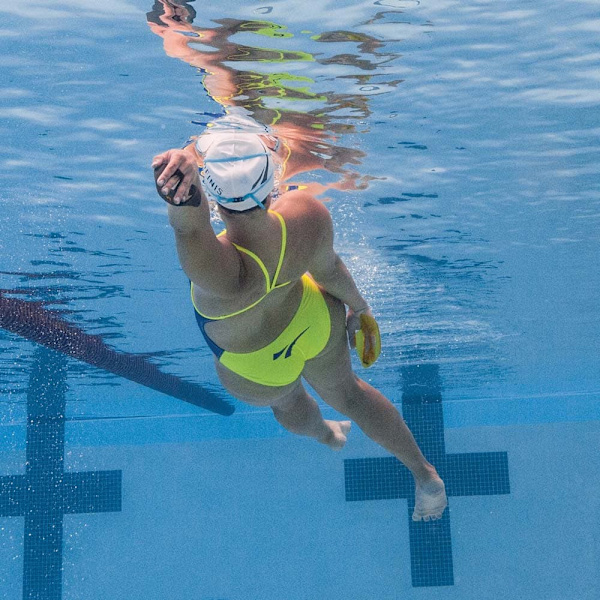 Finis Svømning Padler Iso Gul,Sort M