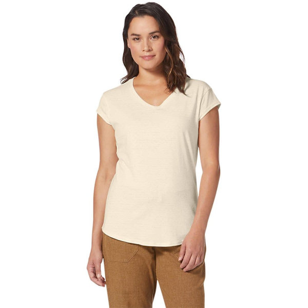 Royal Robbins Vacationer V-nk Lyhythihainen T-paita Beige L Nainen