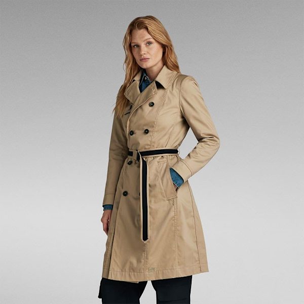 G-star Trenchcoat D24259-d352 Beige M Kvinna
