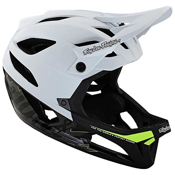 Troy Lee Designs Styrthjelm Ned Ad Bakke Stage Hvid M-L