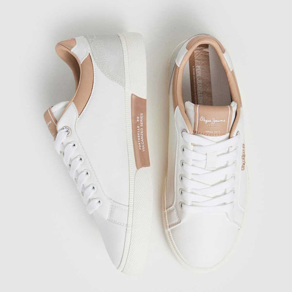 Pepe Jeans Kenton Court Sko Hvid EU 40 Kvinde