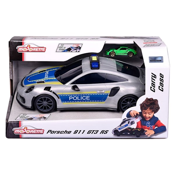 Majorette Politiet Bærer Sag Porsche Blå