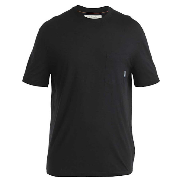Icebreaker Merino 150 Tech Lite Iii Relaxed Pocket T-shirt Med Korte ærmer Sort L Mand