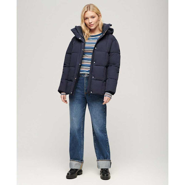 Superdry Montpellier Duvet Jakke Sort L Kvinde
