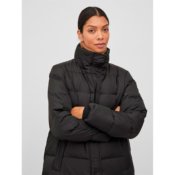 Vila Täcka Camisa New Down Svart 40 Kvinna