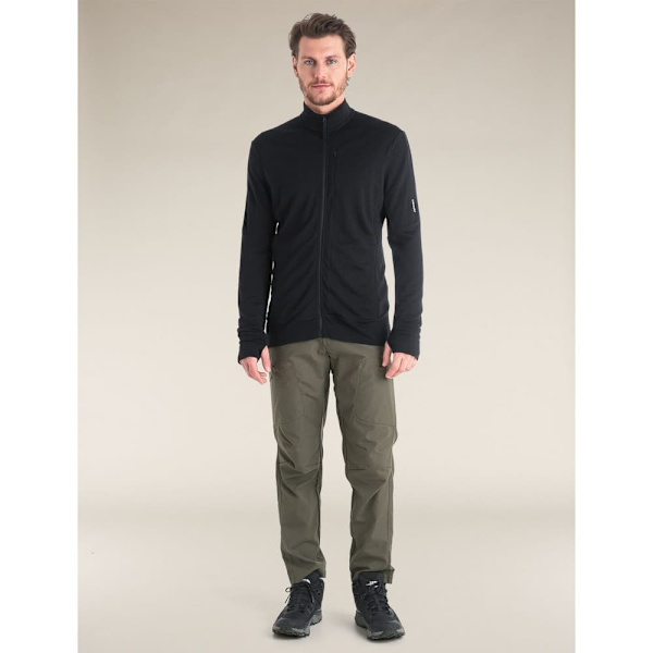 Icebreaker Merino 260 Quantum Iv Sweatshirt Med Lynlås Sort XL Mand